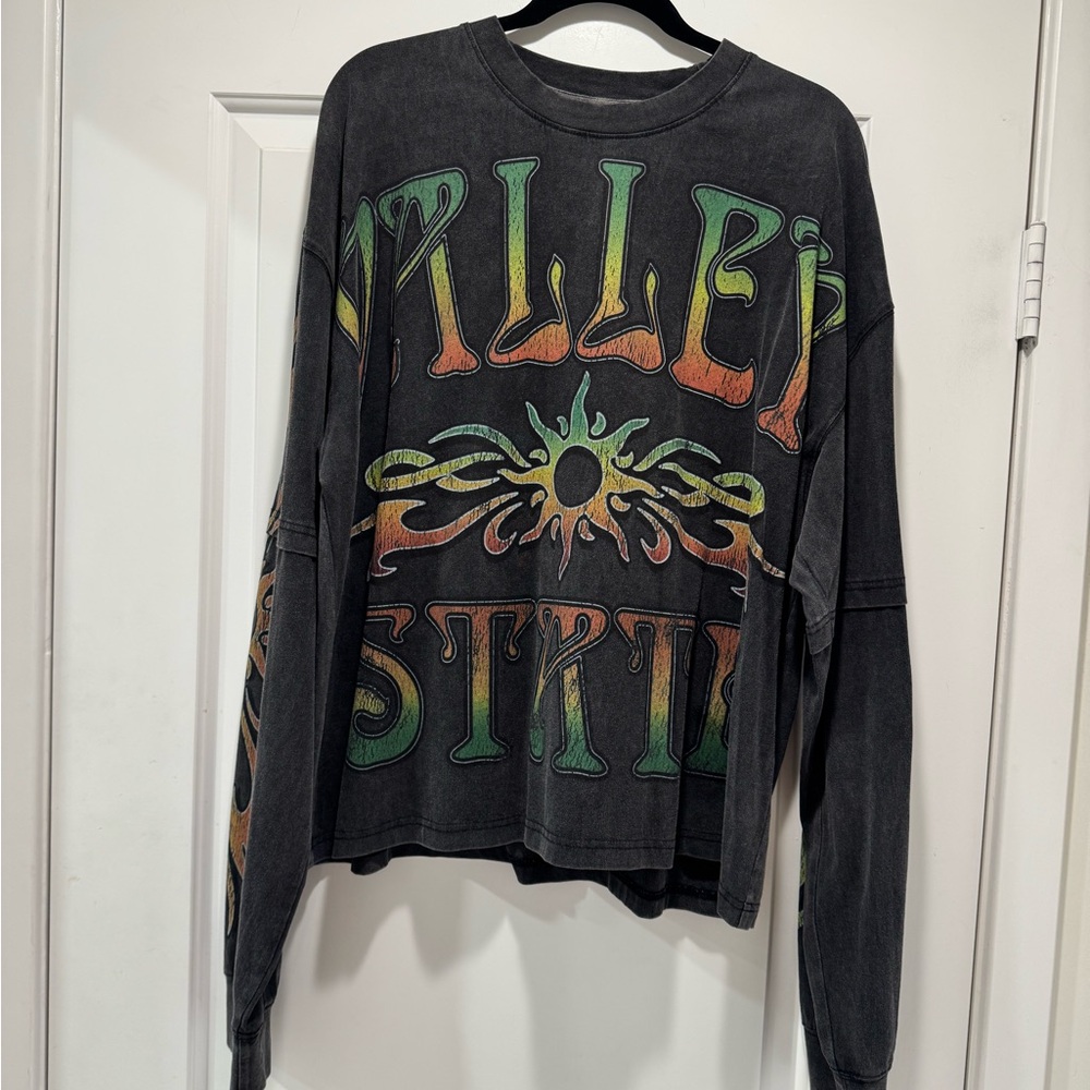 Vale Forever Black Tribal Logo Long Sleeve Tee - Picture 2 of 6